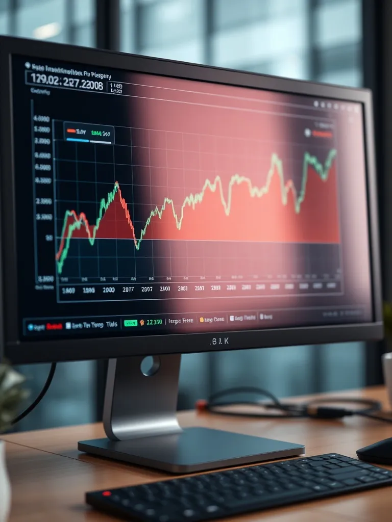 A professional data visualization chart on a computer screen